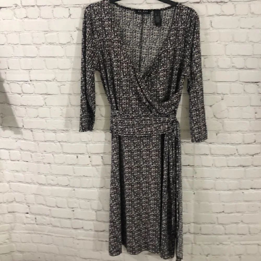 Axcess long sleeve dress with side tie